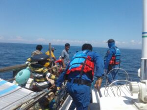 Diduga Mudik Melalui Laut, Pol Airud Dompu Kejar Kapal Penumpang Yang ke Pelabuhan Badas