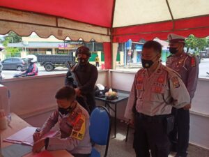 Kapolres Sumbawa Cek Posyan dan Pospam Operasi Ketupat Rinjani 2021