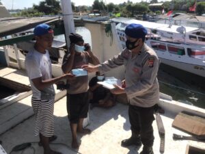 Sat Polair Polres Sumbawa Cipkon Lakukan Patroli Dan Sambang Cegah Covid-19