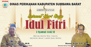 Kepala Dinas Perikanan KSB Mengucapkan Selamat Hari Raya Idulfitri 1442 Hijriah