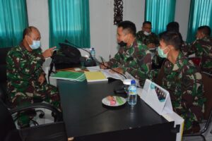 Korem 162/WB Terima Tim Dalproggar dan Wasgiat Binsisfo Kodam IX/Udayana