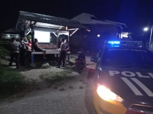 Antisipasi Ganguan Kamtibmas, Sat Sabhara Polres Sumbawa Laksanakan Patroli Blue Light