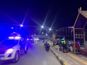 Satlantas Polres Sumbawa Lakukan Patroli Blue Light , Himbau Prokes Cegah Covid-19