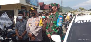 Anggota Kodim 1628/Sumbawa Barat Ikuti Apel Baksos Serentak Dalam Rangka Hari Ulang Tahun Bayangkara Ke 75