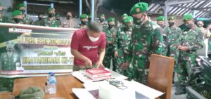Jelang HUT bayang kara ke 75 kodim 1607/Sumbawa berikan supres kepada polres Sumbawa