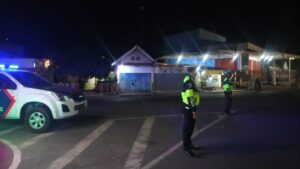 Patroli Blue Light Sat Lantas Polres Sumbawa, Himbauan Cegah Covid-19