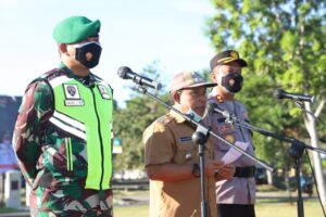 Apel Bersama Tiga Pilar Penanganan Covid-19, Bupati KSB Imbau Warga Jangan Lengah