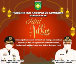 Bupati dan Wakil Bupati Sumbawa Mengucapkan Selamat Idul Adha 1442 Hijriah