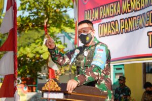 Danrem 162/WB Kunjungi Bima Sosialisasikan Rumah Isolasi Terpadu dan Bantu Obat-obatan