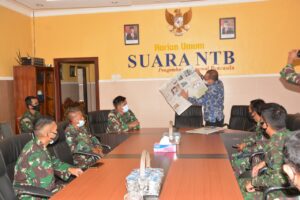 Peserta Pelatihan Jurnalistik KOREM 162/WB Berkunjung ke Kantor Suara NTB dan RRI Mataram