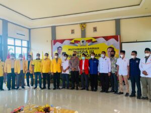 Wakapolres Sumbawa Barat Hadiri Musda III Partai Golkar Tetap Patuhi Prokes Covid-19