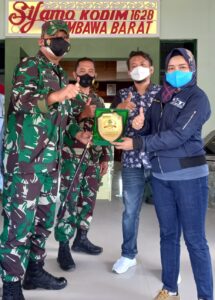 Canda Tawa Kebersamaan Dandim dan Kasdim 1628/SB Sambut Hangat Silaturahim Awak Media