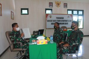 Tim Current Audit Itdam IX/Udayana Laksanakan Pengawasan Dan Pemeriksaan Di Kodim 1628/SB