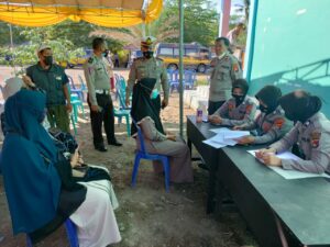 Kades Jorok Apresiasi Vaksin Serentak di Pesantren dan Rumah Ibadah Yang Dilaksanakan Polres Sumbawa