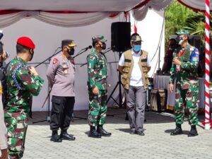 Panglima TNI dan Kapolri Tinjau Vaksinasi Covid-19 Secara Serentak di NTB