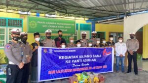 Peringatan ke-66 Hari Lalu Lintas Bhayangkara, Satlantas Polres Sumbawa Anjangsana Ke Panti Asuhan