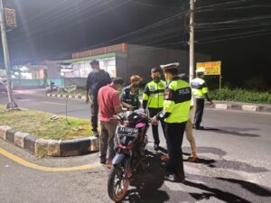 14 Sepeda Motor Terjaring Dan 2 Orang Diamankan Dalam Patroli KRYD Di Sumbawa