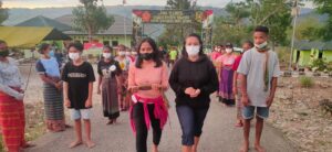 Satgas Pamtas RI-RDTL Yonif 742/SWY dan RRI Atambua Gelar Latihan Pegelaran Tapal Batas
