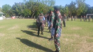 Dandim 1607/Sumbawa Pimpin Korpraport Pindah Satuan Lulusan Bintara