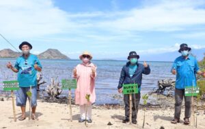 Lestarikan Lingkungan Perairan Gili Balu Sumbawa Barat, ICCTF dan Bappenas RI Tanam Mangrove
