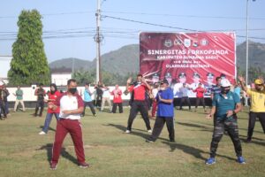 Polres Sumbawa Barat Gelar Senam Bersama Tingkatkan Imun Tubuh