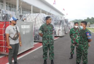 Danrem 162/WB, Pantau langsung proses pengiriman kembali Logistik pasca IATC dan WSBK