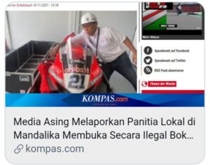 Panitia Lokal World Superbike Secara Ilegal Buka Box Kargo Ducati, Ini Klarifikasi Bea Cukai