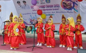 Meriah, Gebyar PAUD Tahun 2021 di Sumbawa Barat Diisi Berbagai Lomba Kreatif Anak