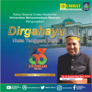 Rektor Universitas Muhammadiyah Mataram Mengucapkan Dirgahayu ke-63 Provinsi NTB