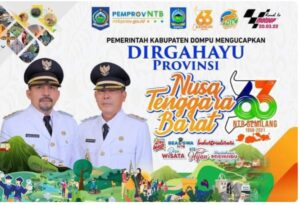 Bupati dan Wakil Bupati Dompu Mengucapkan Dirgahayu ke-63 Provinsi NTB