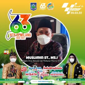 Dinas Kelautan dan Perikanan Provinsi NTB mengucapkan Dirgahayu ke-63 Provinsi NTB