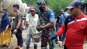 Masyarakat Desa Seminar Salid Apresiasi Bantuan Kodim 1628/SB Membangun Masjid