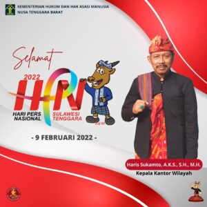 Kantor Wilayah Kemenkumhan Provinsi NTB Mengucapkan Selamat Hari Pers Nasional