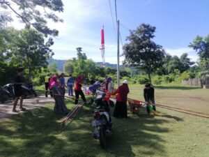 Kades Maluk Terjun Langsung Gotong Royong Sukseskan Event Takraw