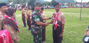 Dandim 1628/SB Bangga Kepada Generasi Muda Aktif Dalam Organisasi Pramuka