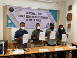 Konferensi Pers KMP : Daerah Otonom Baru Diminta Lanjut Asal Tak Lupa Kesejahteraan Orang Asli Papua