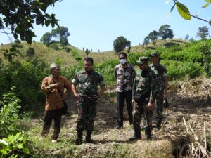 Dandim 1628/SB Tinjau Rencana Sasaran Fisik Operasi Bhakti TNI TMMD 114