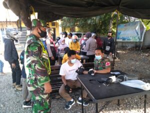 Batalyon Vaksinator Kembali Sasar Pelabuhan Penyebrangan Poto Tano