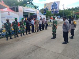 Dandim 1628/SB Apresiasi Petugas Gabungan di Pos Pelayanan dan Pengamanan Mudik Pelabuhan Poto Tano