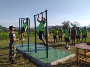 Ukur Kemampuan Fisik Prajurit, Kodim 1628/SB Laksanakan Samapta Periodik