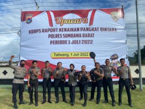 HUT Bhayangkara, 28 Orang Anggota Polres KSB Naik Pangkat