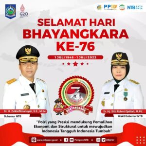 Pemprov NTB Mengucapkan Selamat Hari Bhayangkara ke-76