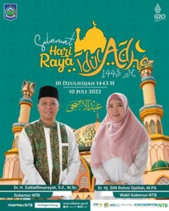 Pemprov NTB Mengucapkan Selamat Hari Raya Idul Adha 1443 H