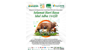 Manajemen Bank NTB Syariah Mengucapkan Selamat Hari Raya Idul Adha 1443 H