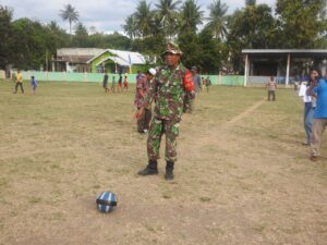 Meriahkan HUT RI Ke-77, Satgas TMMD Ke-114 Kodim Sumbawa Barat Gelar Perlombaan