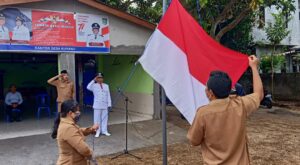 Untuk Pertama Kali, Desa Kuranji Induk Adakan Upacara HUT ke-77 RI