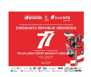 Manajemen Bank NTB Syariah Mengucapkan Selamat HUT ke-77 RI