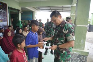 Hujan Tidak Menghalangi Touring Korem 162 Berbagi Kasih
