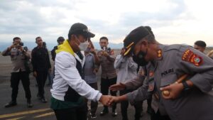 Kapolres Bima Sambut Kedatangan Kapolda NTB, Pangdam IX/Udayana dan Danrem 162/WB