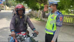 Kedepankan 3S, Sat Lantas Polres Bima Himbau Para Pengendara Taati Tata Tertib Lalu Lintas